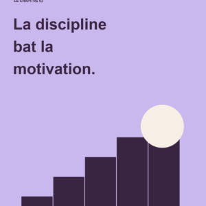 Couverture de « La discipline bat la motivation » — Les éditions Adresse du Luxe.